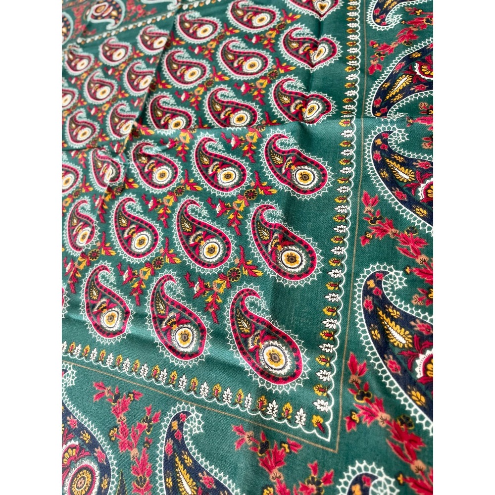 Axiom Vintage Rayon Paisley Square Scarf Wrap